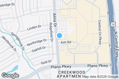 Map image of the property - 800 Comal Dr