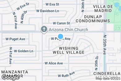 Map image of the property - 3735 W Puget Ave
