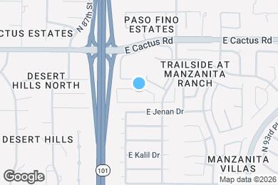 Map image of the property - 8845 E Sunnyside Dr