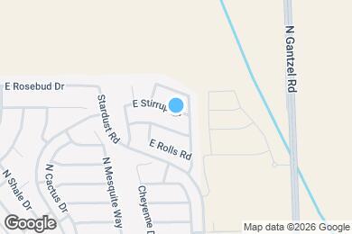 Map image of the property - 1491 E Stirrup Ln