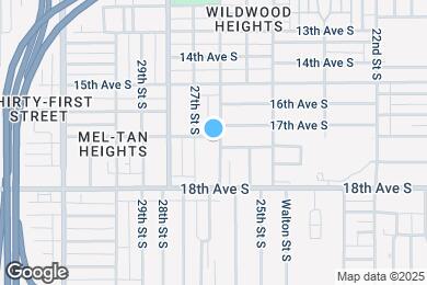 Map image of the property - 1701 26th St S