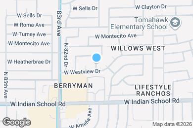 Map image of the property - 4227 N 81st Dr