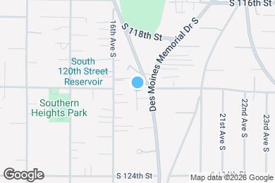 Map image of the property - 12001 Des Moines Memorial Dr S
