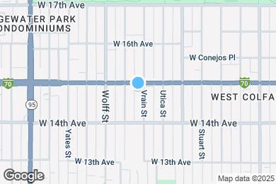 Map image of the property - 1495 Vrain St