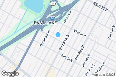 Map image of the property - 8001 1st Ave S