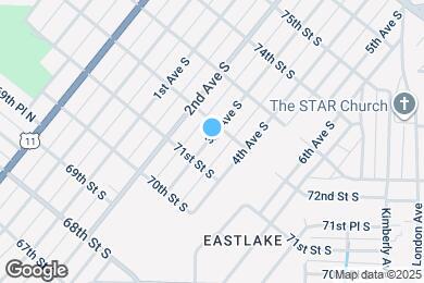 Map image of the property - 7123 3rd Ave S