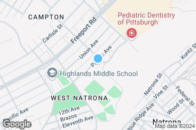 Map image of the property - Pacific Highlands Apartments