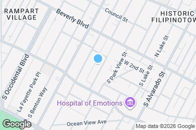 Map image of the property - 227 S Carondelet St