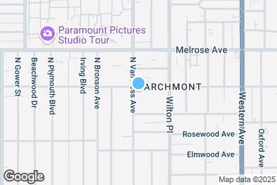 Map image of the property - 536 N Van Ness Ave