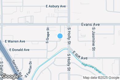Map image of the property - 5491 E Warren Ave