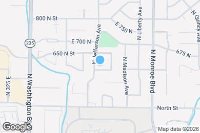 Map image of the property - 612 E 550 N
