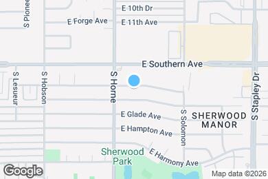 Map image of the property - 837 E Gable Ave