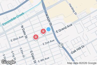 Map image of the property - 1128 E Grand Ave
