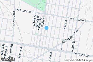 Map image of the property - 3830 N 8th St