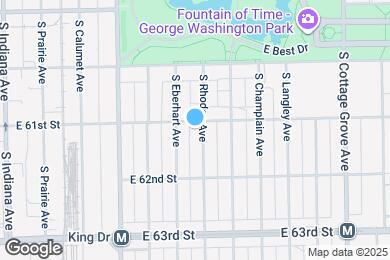 Map image of the property - 6108 S Rhodes Ave