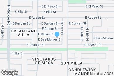 Map image of the property - 6322 E Des Moines St