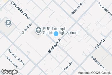Map image of the property - 13310 Glenoaks Blvd