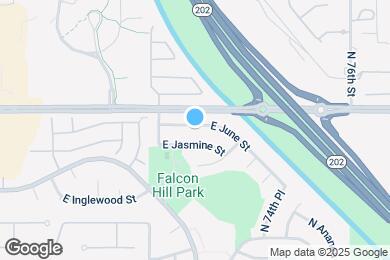 Map image of the property - 7261 E June St