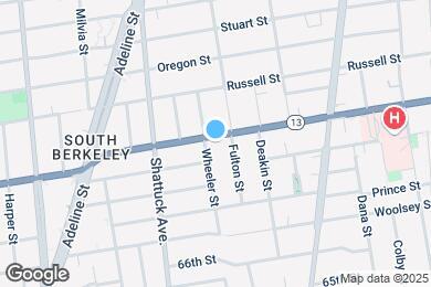 Map image of the property - 2154 Ashby Ave