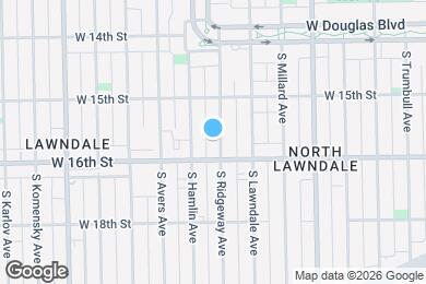 Map image of the property - 1540 S Ridgeway Ave