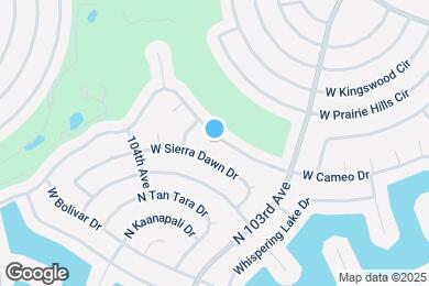 Map image of the property - 10325 W Cameo Dr