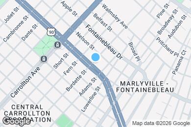 Map image of the property - 7737 S Claiborne Ave