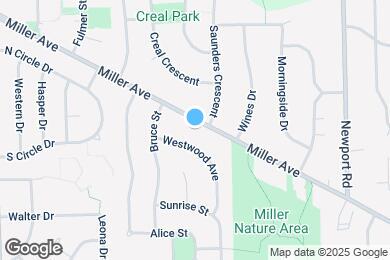 Map image of the property - 1867 Miller Ave