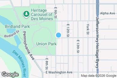 Map image of the property - 1833 E 9th St