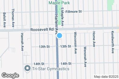 Map image of the property - 1227 S Harlem Ave