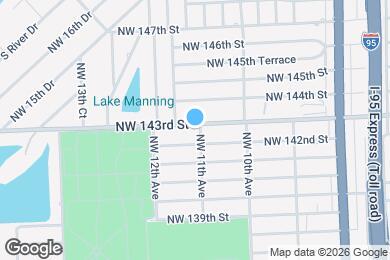 Map image of the property - 1100 NW 143rd St