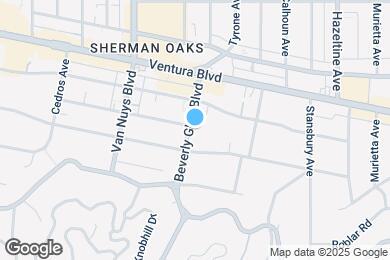 Map image of the property - 4268 Beverly Glen Blvd