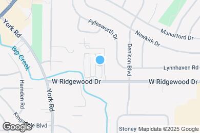 Map image of the property - Ridgewood Park Apartments