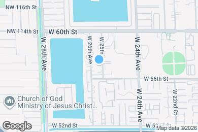 Map image of the property - 5698 W 25th Ct