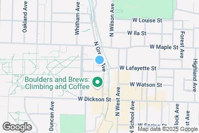 Map image of the property - 610 W Lafayette St