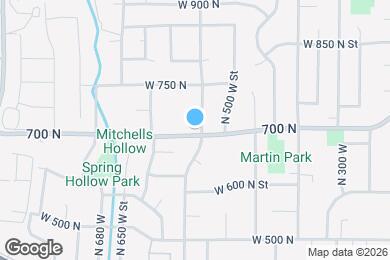 Map image of the property - 542 W 700 N St