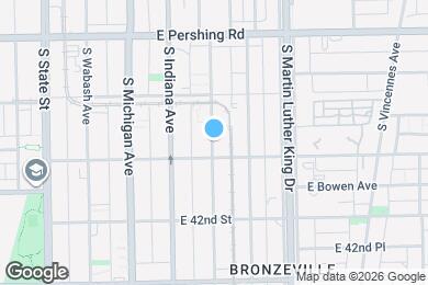 Map image of the property - 4051 S Prairie Ave