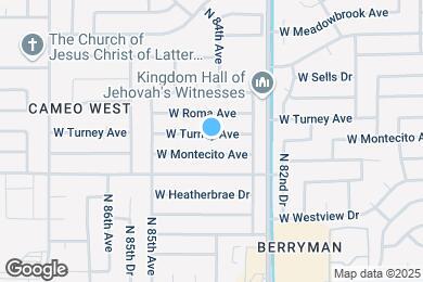 Map image of the property - 8401 W Turney Ave