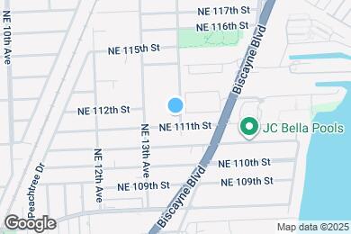 Map image of the property - 11110 NE 14th Ave