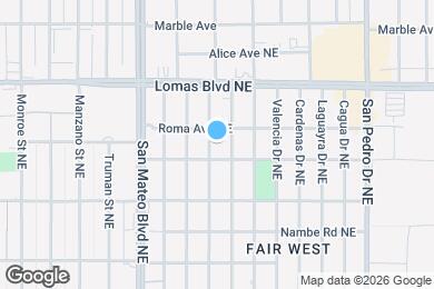 Map image of the property - 808 La Veta Dr NE