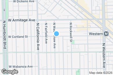 Map image of the property - 1859 N Washtenaw Ave