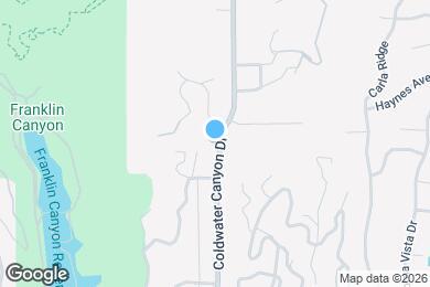 Map image of the property - 1741 Coldwater Canyon Dr