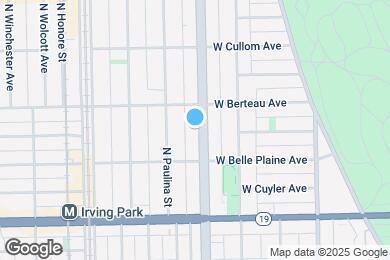 Map image of the property - 4130 N Ashland Ave