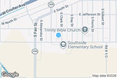Map image of the property - 580 S Clark St