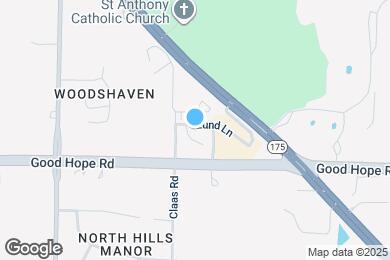 Map image of the property - The Woodlands Apartments