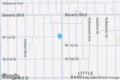 Map image of the property - 109 S Normandie Ave