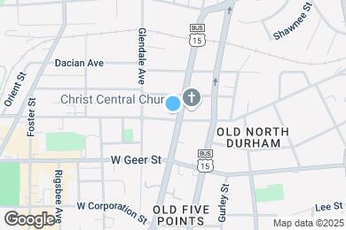 Map image of the property - 104 W Trinity Ave