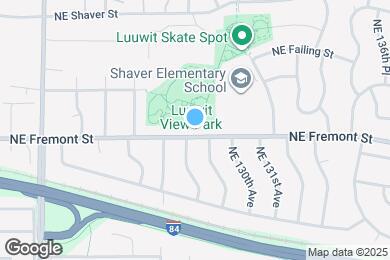 Map image of the property - 12815 NE Fremont St