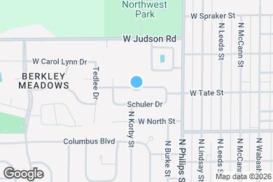 Map image of the property - 1421 W Tate St