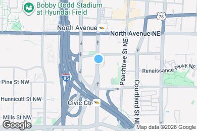 Map image of the property - 115 W Peachtree Pl NW