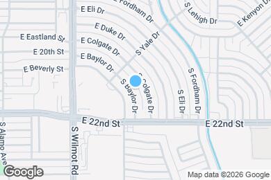 Map image of the property - 941 S Baylor Dr